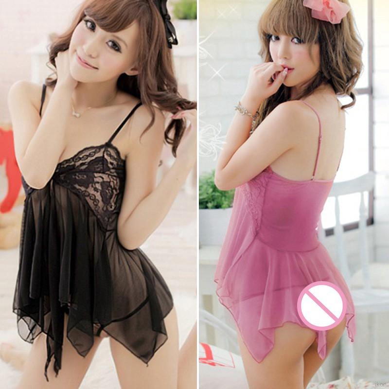 Đầm ngủ ren cổ V khoét sâu gợi cảm cho nữ | BigBuy360 - bigbuy360.vn