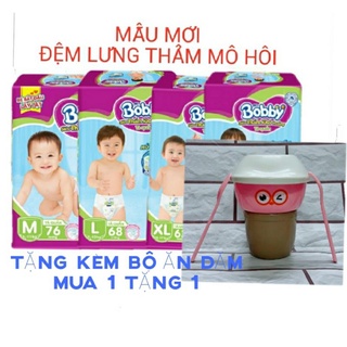 🏰hcm freeship🏰tặng bộ ăn dặm💗tã quần bobby đệm lưng , siêu mỏng m76 / l68 / xl62 / xxl56