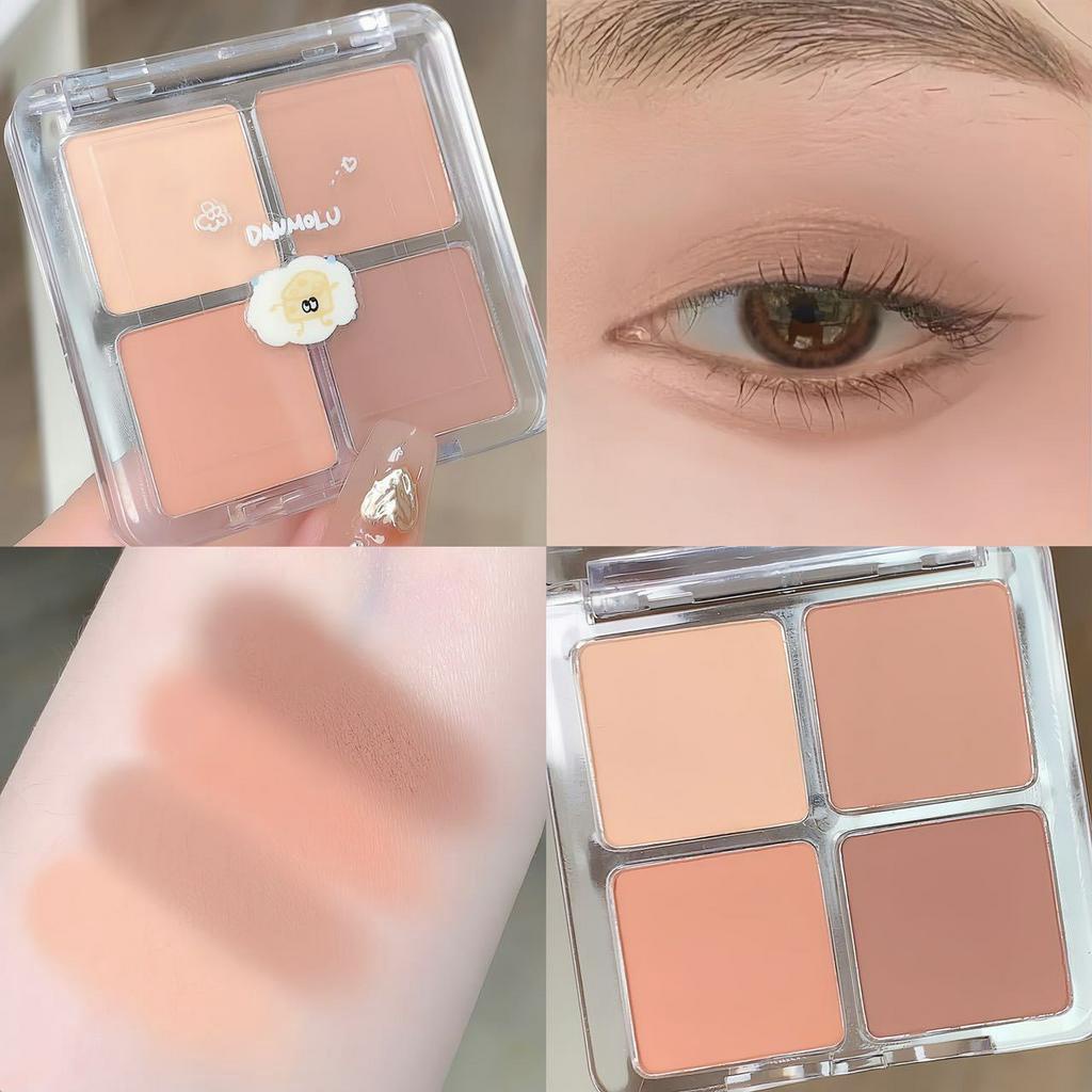 [Hàng Mới Về]DANMOLU Bộ 3 Mỹ Phẩm Trang Điểm Kèm Túi Đựng Dùng Làm Quà Tặng Độc Đáo Son Môi / Phấn Mắt / Phấn Nền Chất Lượng Cao