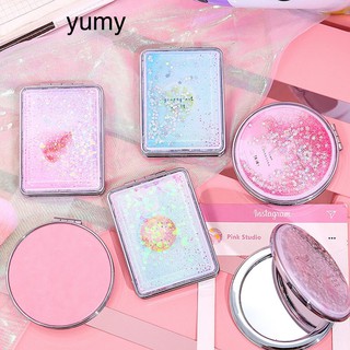 Gương Cầm Tay Kim Tuyến Nước 2 Mặt