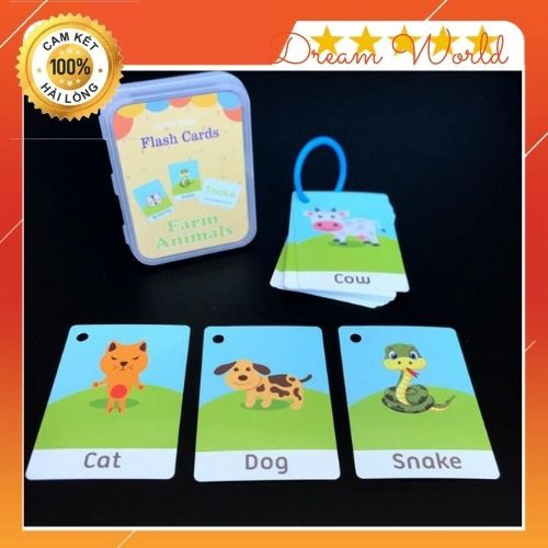 Thẻ Học Thông Minh Cho Bé FlashCard Học Tiếng Anh Với Nhiều Chủ Đề - 1 Hộp 1 chủ đề Dreamworld