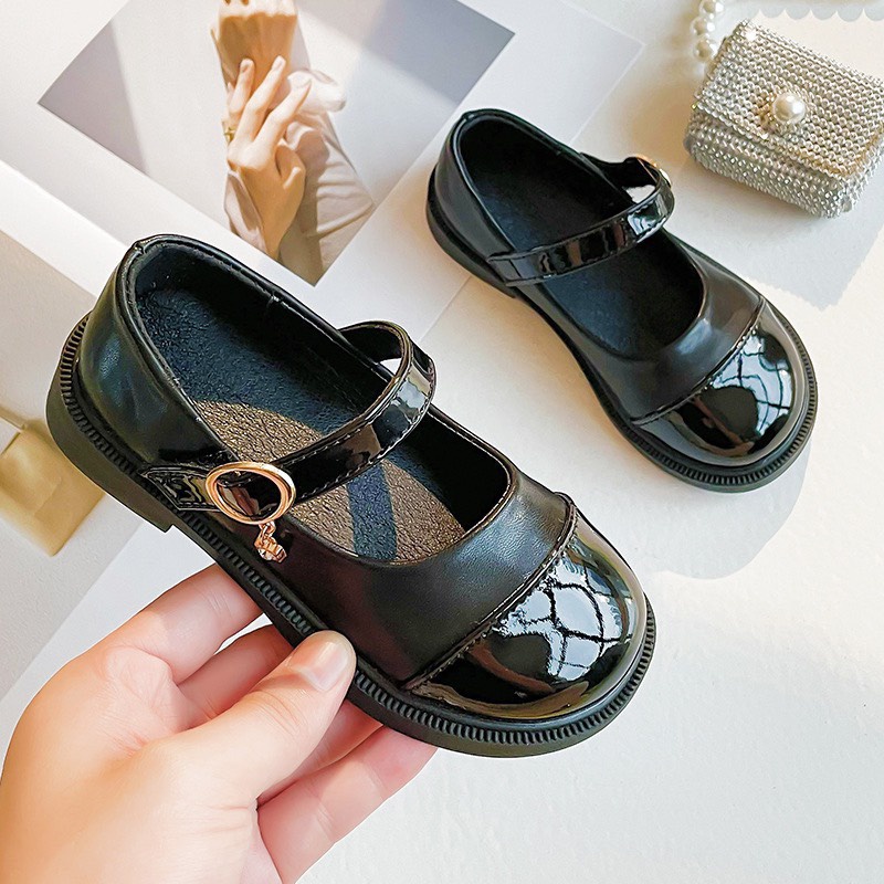 Giày búp bê cho bé gái .Giầy Lolita dây cài 3cm .GI09