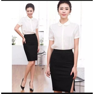 chân váy body xẻ hông