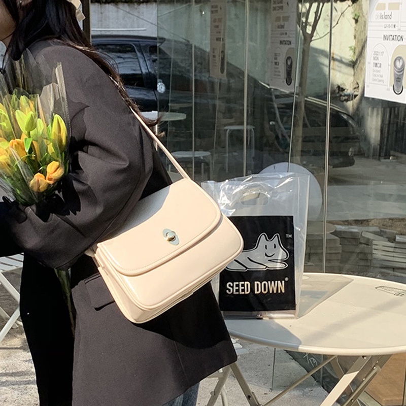 Ielgy Túi Đeo Chéo Hình Vuông Nhỏ Màu Xanh Lá Cây Đa Năng Cho Nữ