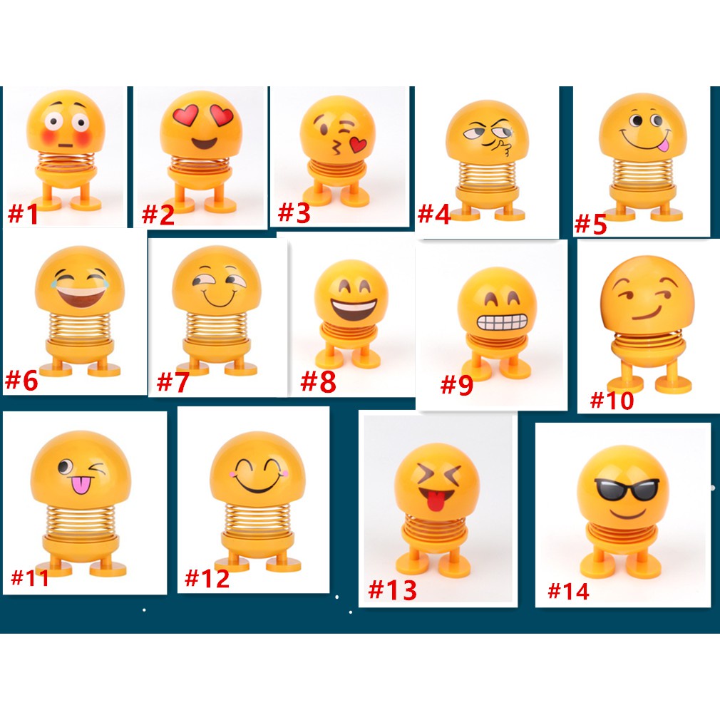 [Siêu giá sốc] Thú Nhún Emoji con lắc lò xo -Siêu Vui Emojji lò xo biểu cảm-Có video thật -DC3619