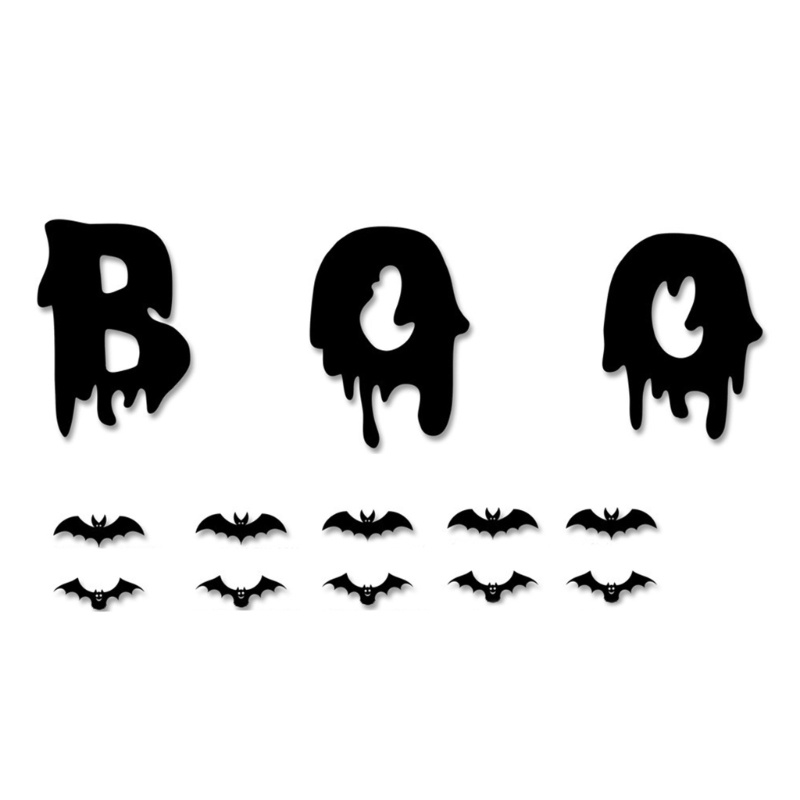 1 Set Sticker Dán Tường Trang Trí Phong Cách Halloween