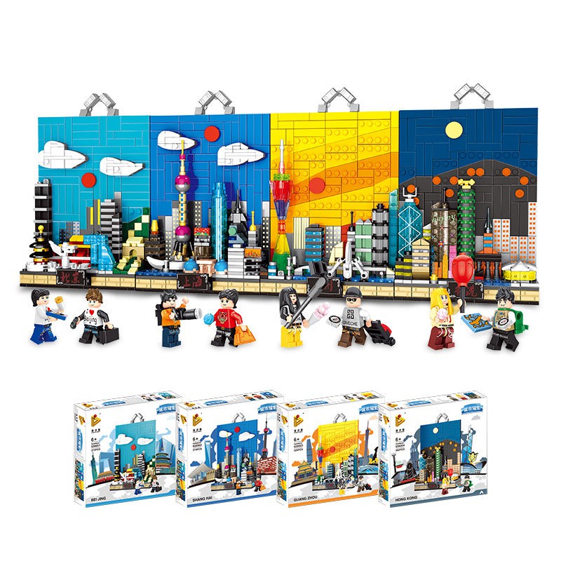 Penrose Lego Building Blocks Chế độ xem phố Cửa hàng thành lắp ráp Đồ chơi giáo dục cho trẻ em các hạt kích thước