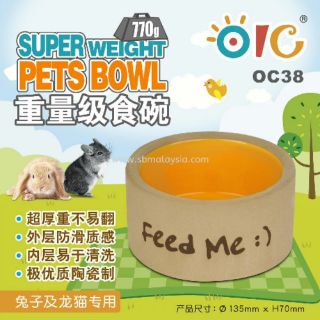 Chén sứ cho thỏ, bọ ú Chính hãng OIC
