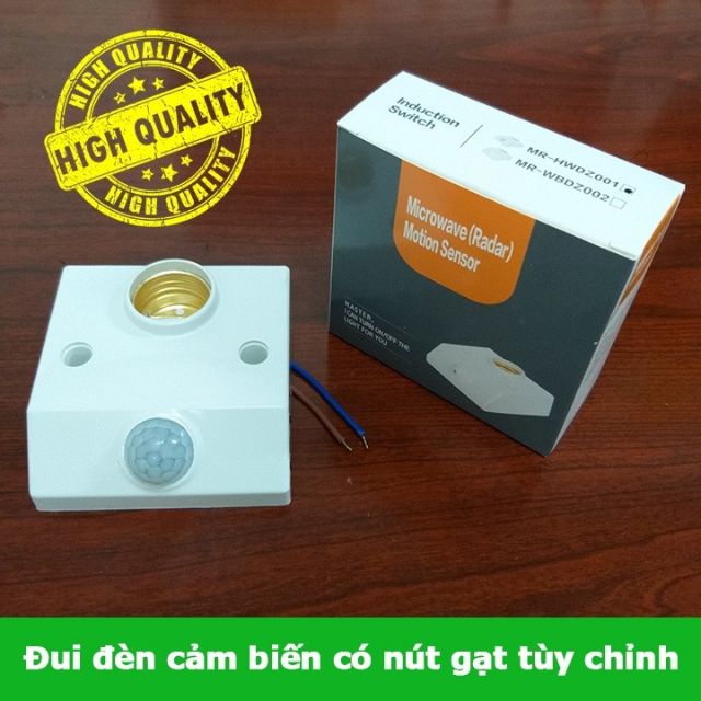 Đui đèn cảm biến chuyển động hồng ngoại có tùy chỉnh, hàng cao cấp