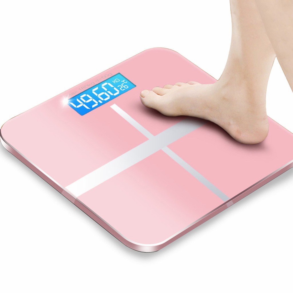 Cân điện tử 180KG Electronic Personal Scale mặt kính cường lực, theo dõi sức khỏe và cân nặng thông minh