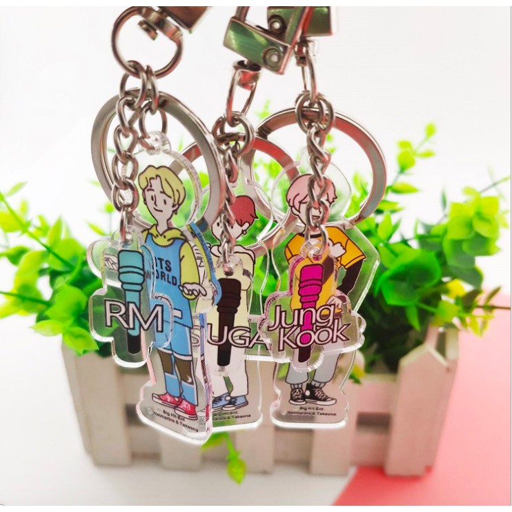 Móc khoá Bangtan World story acrylic keyring unoff