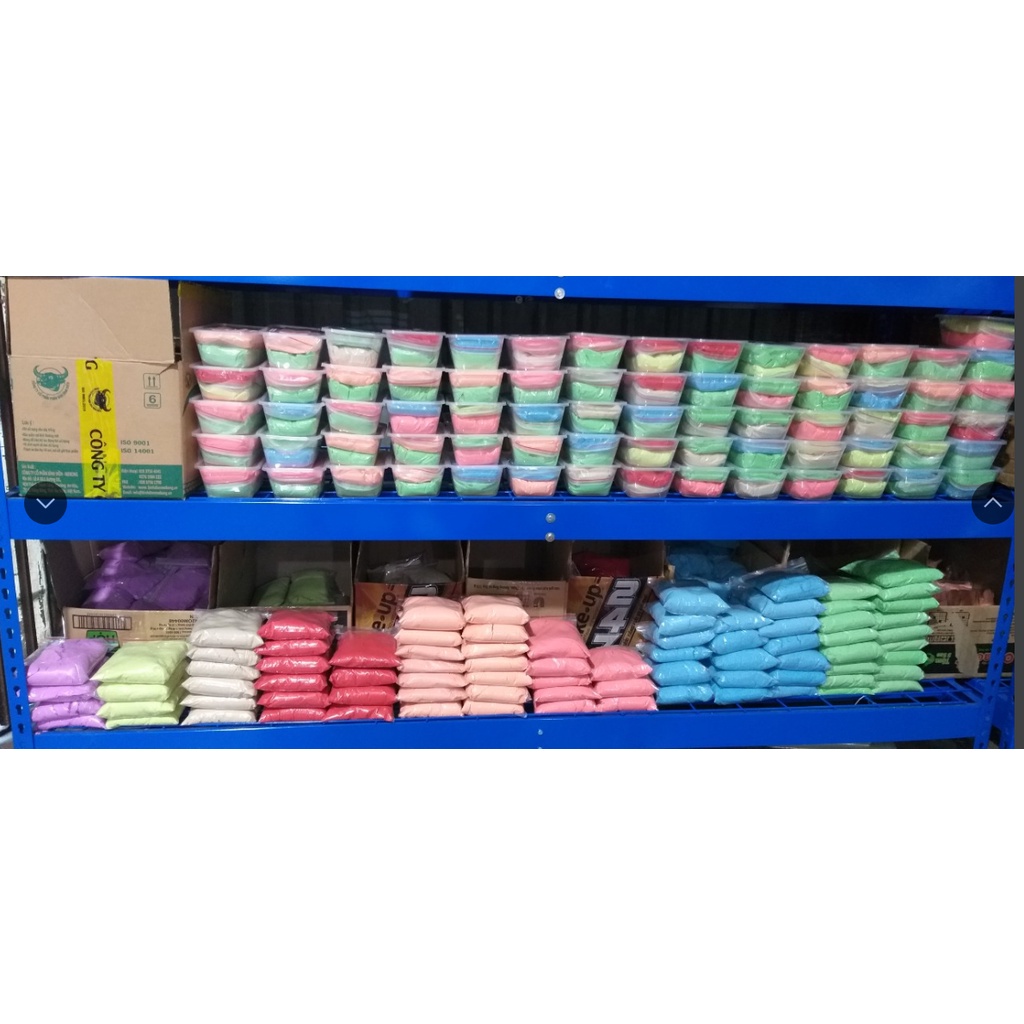 Hộp 1kg cát động lực 2 màu - Cát vi sinh không dính tay, không ra màu -TigerToys