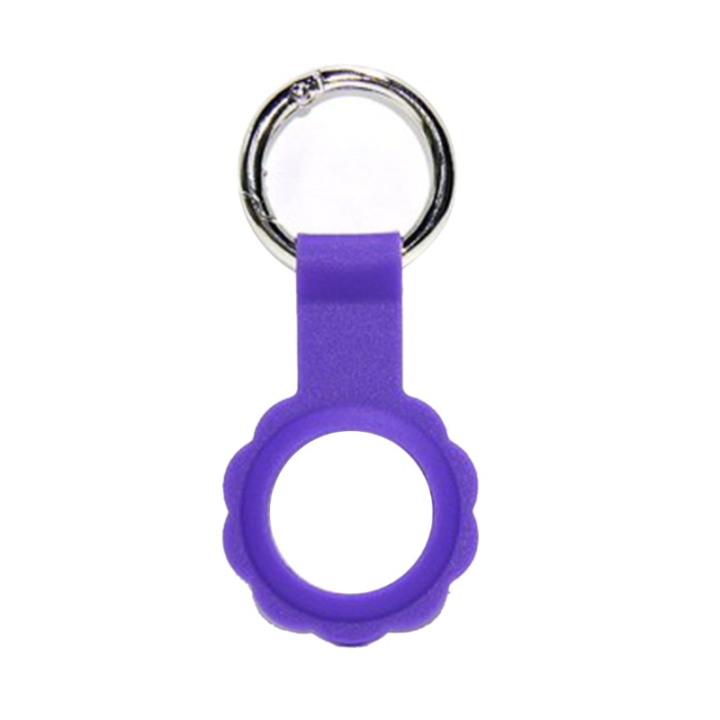 1 Vỏ Bảo Vệ Hộp Sạc Tai Nghe Không Dây Bằng Silicon Kèm Móc Khóa Cho AirTag