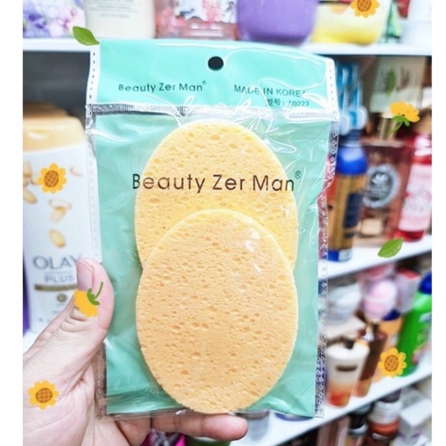 ( Túi 2 miếng ) Set 2 miếng bông rửa mặt Beauty