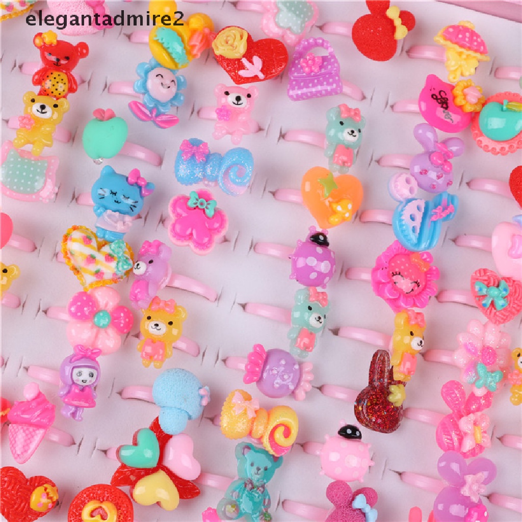 Set 10 Nhẫn Nhựa Hoạt Hình Dễ Thương Cho Bé Set 10 Nhẫn Hoạt Hình Dễ Thương Cho Bé 10 Cái / Túi Lovel