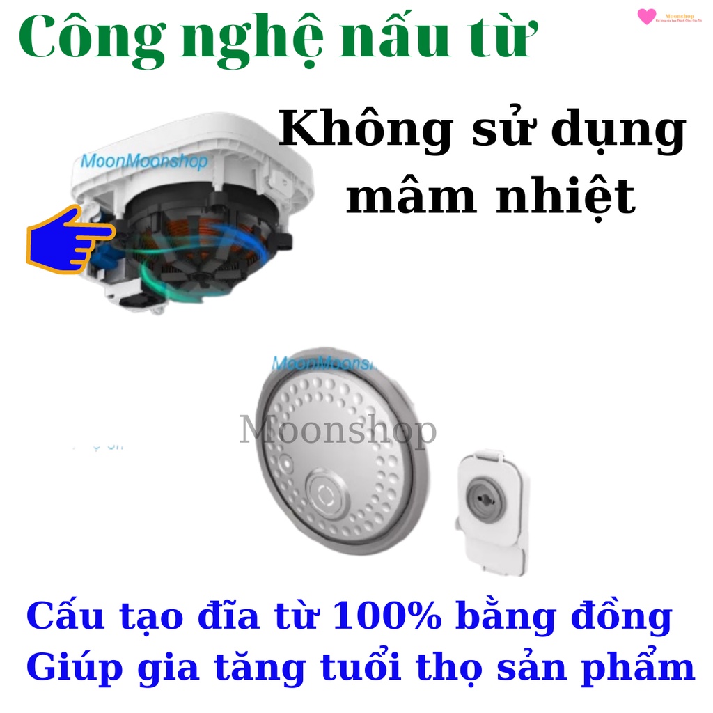 Nồi Cơm Điện Từ, Nồi Cơm Cao Tần, Hàng Nhập Khẩu Chất Lượng Cao Của Gali, Dung Tích 4 lít, Thương Hiệu Jack