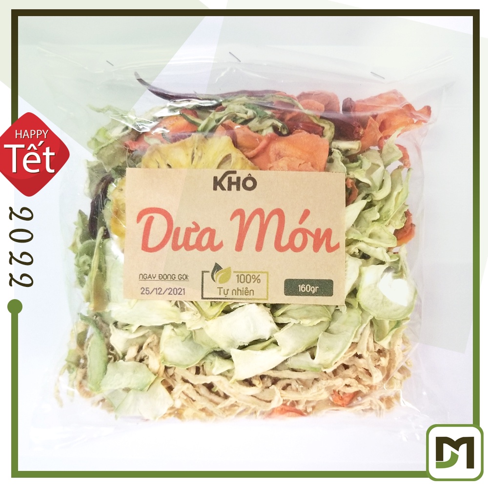 Dưa Món Khô gói 120gr đủ các vị làm món dưa món ngày Tết