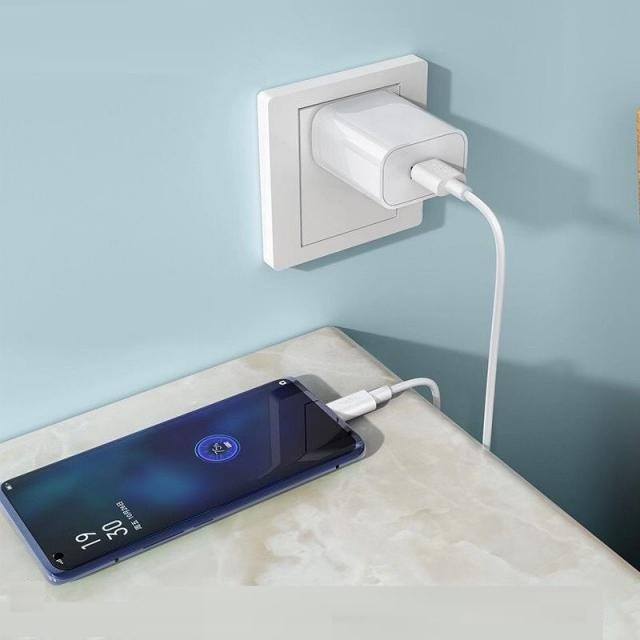 Bộ sạc nhanh Hoco DC19 USB to Type-C sạc nhanh 5A/22.5W, Quick charge 3.0, hỗ trợ sạc VOOC, kèm dây dài 1m