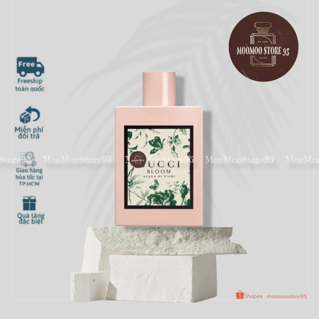 -𝐌𝐨𝐨𝐌𝐨𝐨- 𝐆 𝐔 𝐂 𝐂 𝐈 Bloom Acqua di Fiori EDT For Her | Nước hoa nữ | Nữ Tính , Sang Trọng , Quyến Rũ