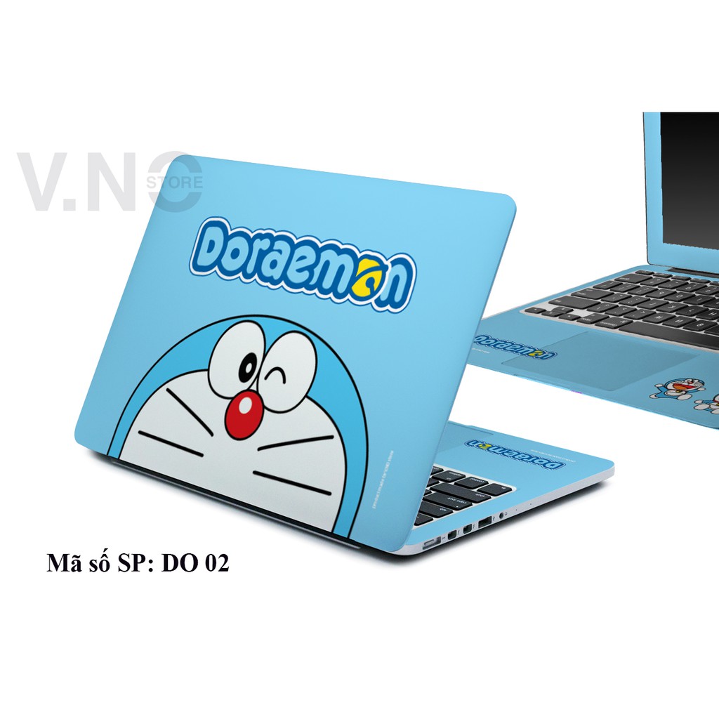 Decal Laptop V.NO SKIN  Doremon1 cao cấp cho các dòng laptop dell/acer/asus/lenovo/hp/macbook