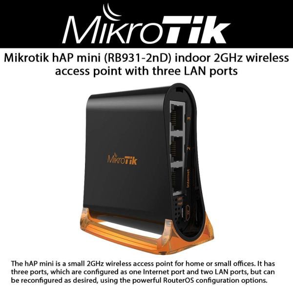 Bộ phát wifi router wifi chuyên dụng Hap mini Mikrotik RB931-2nD cân bằng tải load balancing full box 99%