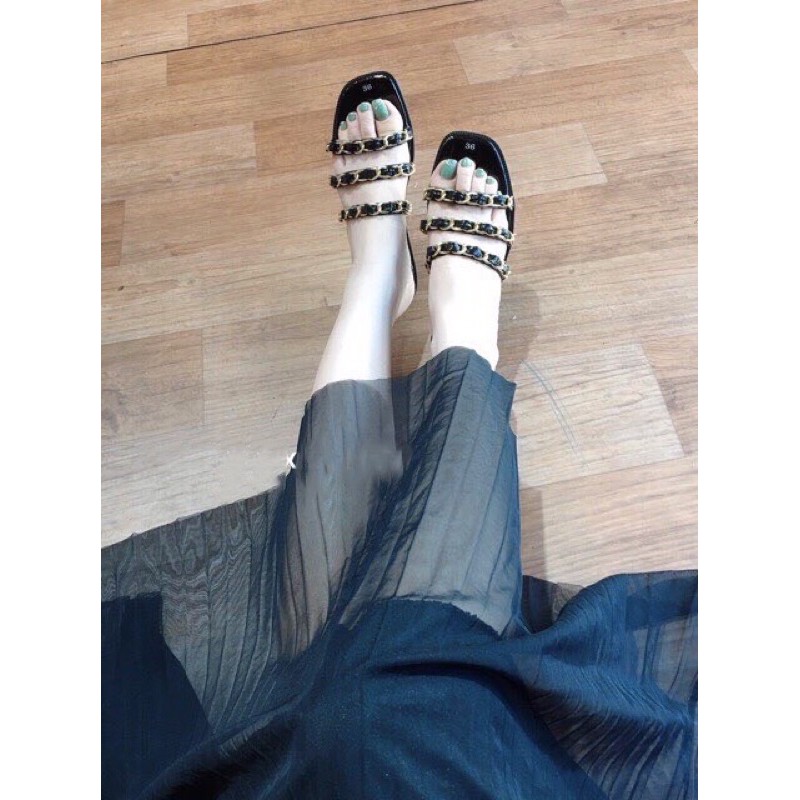 dép lê bản ngang 3 quai siêu hót