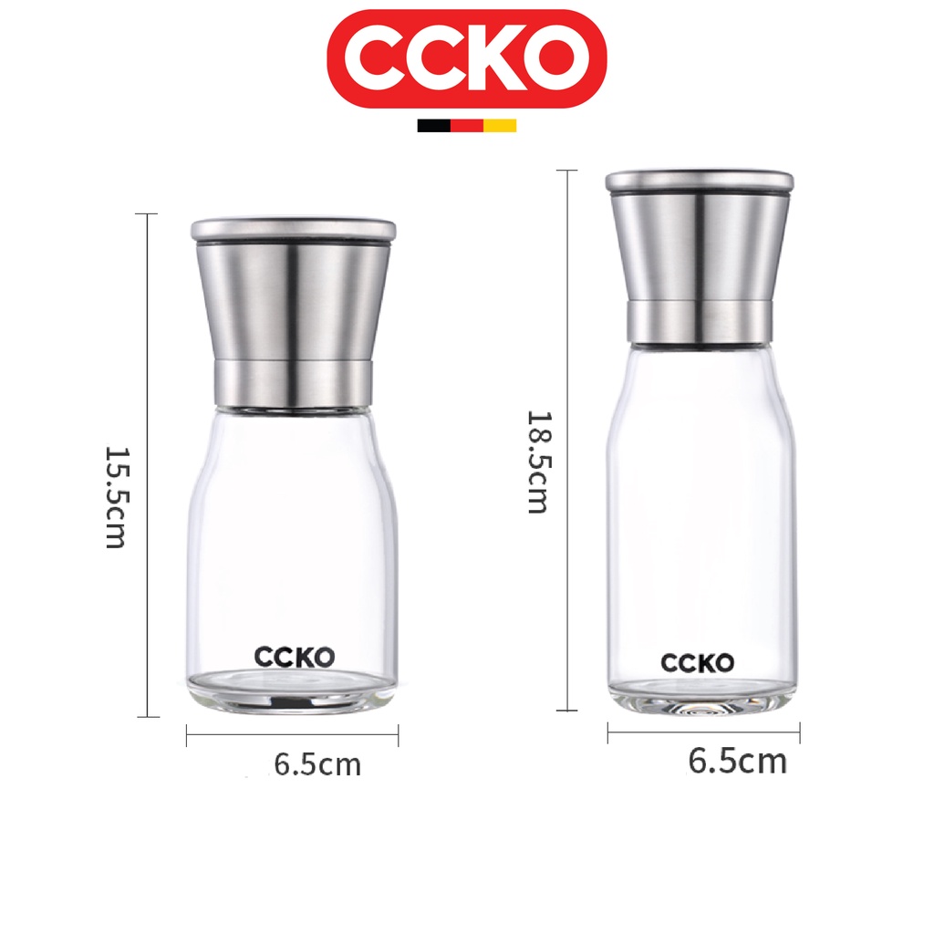 Lọ xay nghiền hạt tiêu bằng tay nắp inox cao cấp CCKO