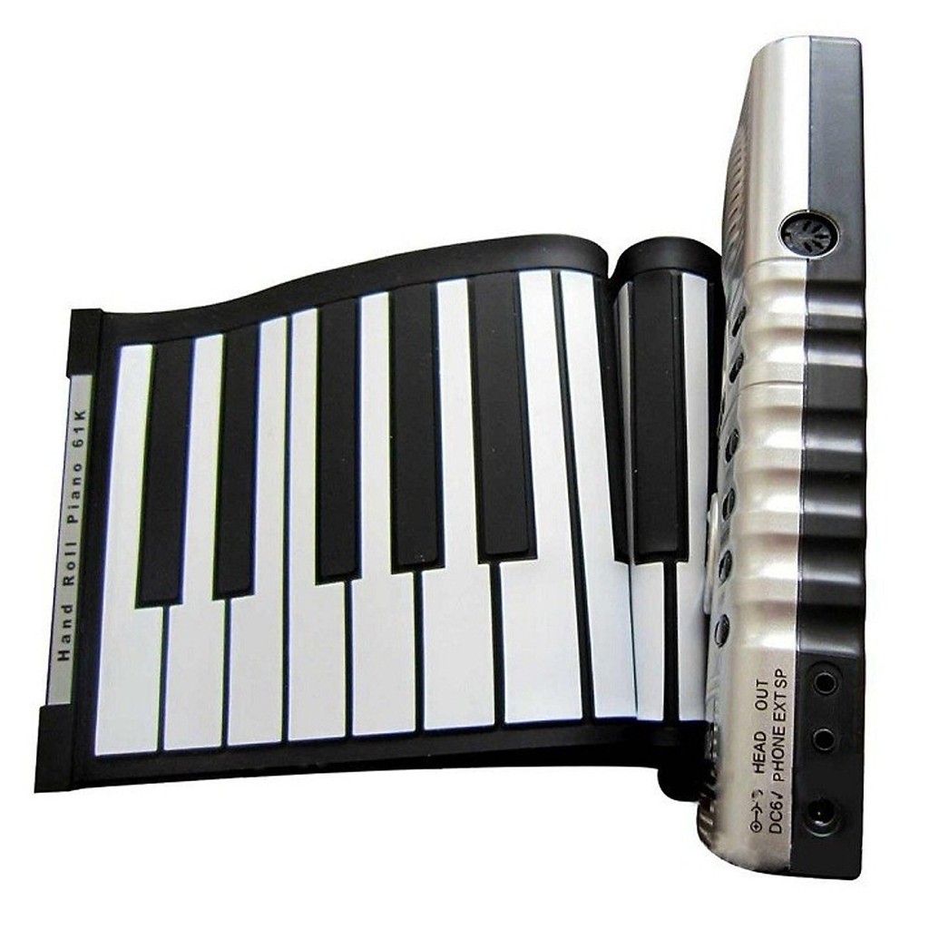 Đèn piano cuộn 61 phím với âm chuẩn  nhẹ dành cho những người mới tập chơi 