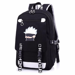 Balo nam nữ in hình GOJOU SATORU JUJUTSU KAISEN ver TẬP THỂ DỤC chibi anime cặp sách đi học tiện lợi thời trang