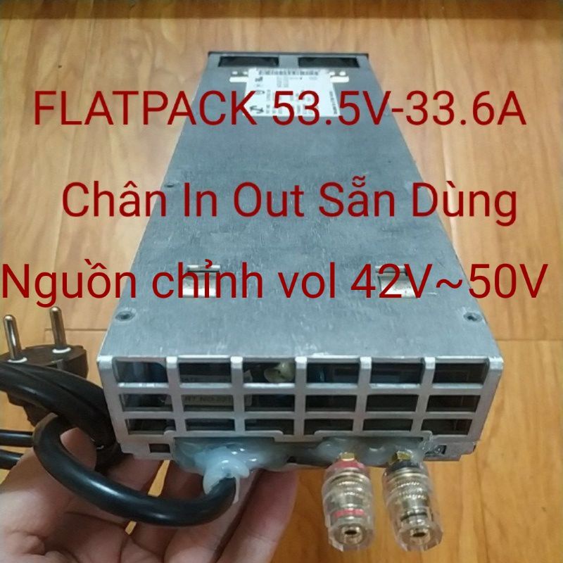 Nguồn viễn thông FLATPACK 48V. Nguồn chỉnh vol 42V~50V 1800W. Hàng cũ tháo tủ viễn thông.