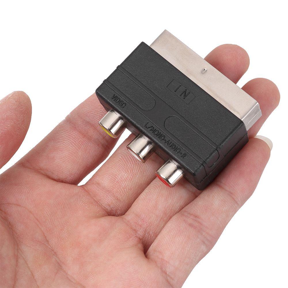 MYRONGVN Đầu Nối Chuyển Đổi Âm Thanh Từ Male Sang 3RCA Female Cho PS4 WII DVD VCR