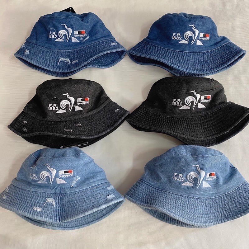 Nón Bucket Jeans Con Gà