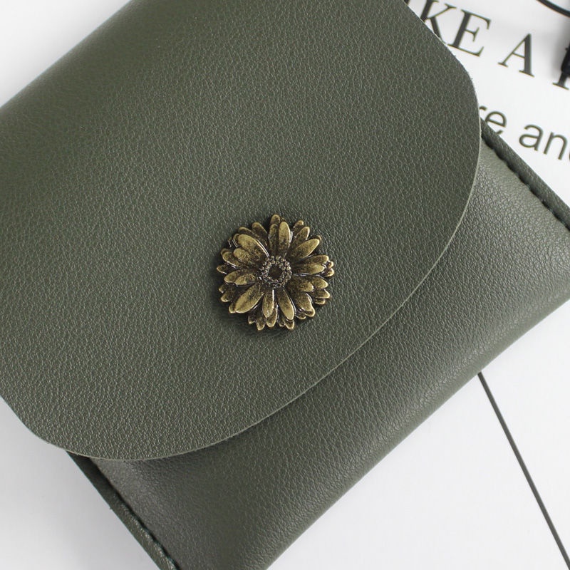 Ví ngắn đơn giản thời trang retro 2021