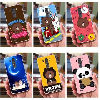 Ốp lưng LG G3 (dẻo viền trắng trong) - Hinh Gấu Brown, Panda Cực Dễ Thương