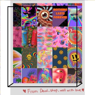 Wall Collage dán tường trang trí decor phòng ngủ - theme Ảo ảnh