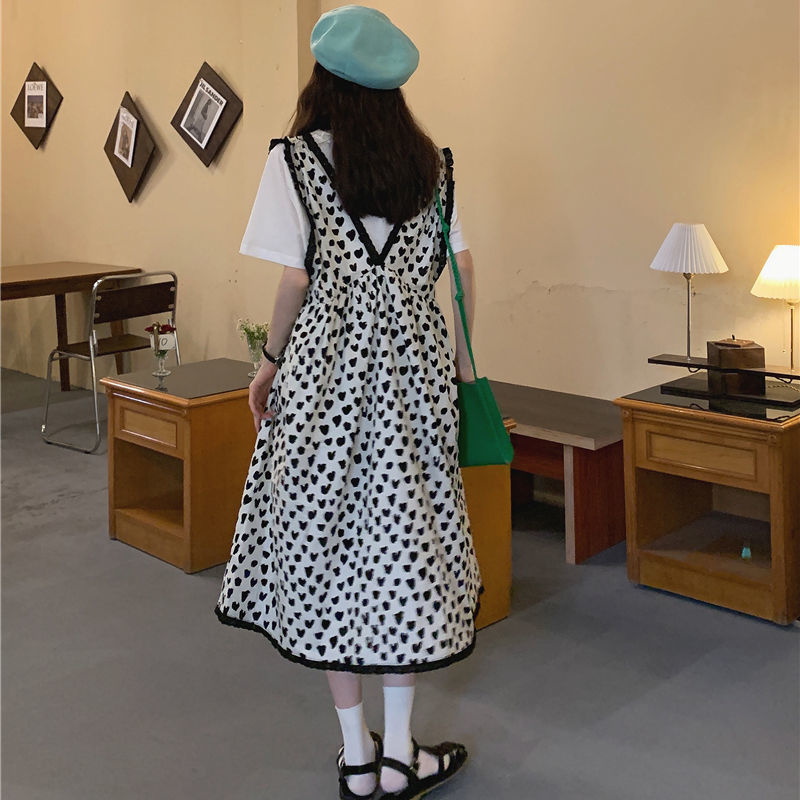 Đầm Hai Dây Dáng Rộng In Hoa Xinh Xắn Theo Phong Cách Nhật Bản Cho Nữ