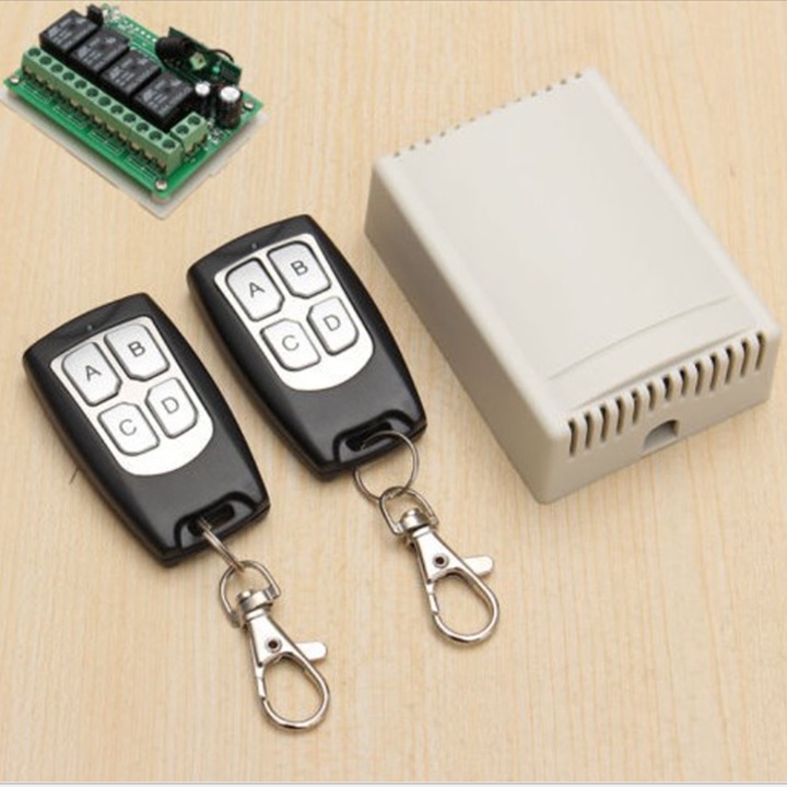 Mạch công tắc điều khiển từ xa 12V DC 4 cổng ra điều khiển 4 thiết bị điện 12v độc lập
