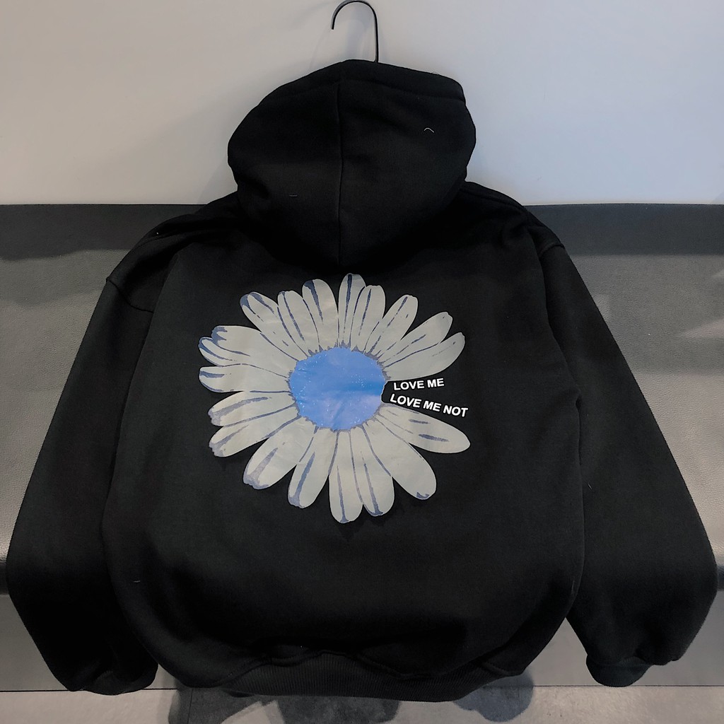 Áo Khoác Hoodie Unisex FLOWER (Đen)