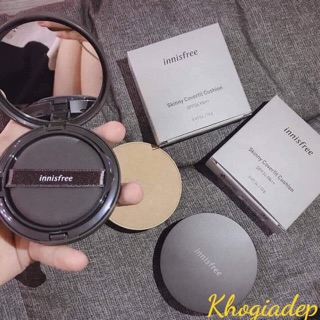 Phấn Nước Siêu Kiềm Dầu và Che Khuyết Điểm Innisfree Skinny Coverfit Cushion