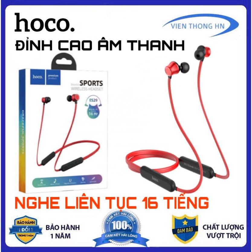 Tai nghe bluetooth 5.0 hoco es29 - tai nghe không dây thể thao choàng cổ có mic đàm thoại hoco es29 - vienthonghn