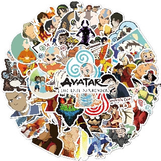 50PCS Cartoon TV Avatar The Last Airbender Stickers Skateboard Guitar Graffiti Luggage Motorcycle DIY Decals Stickers