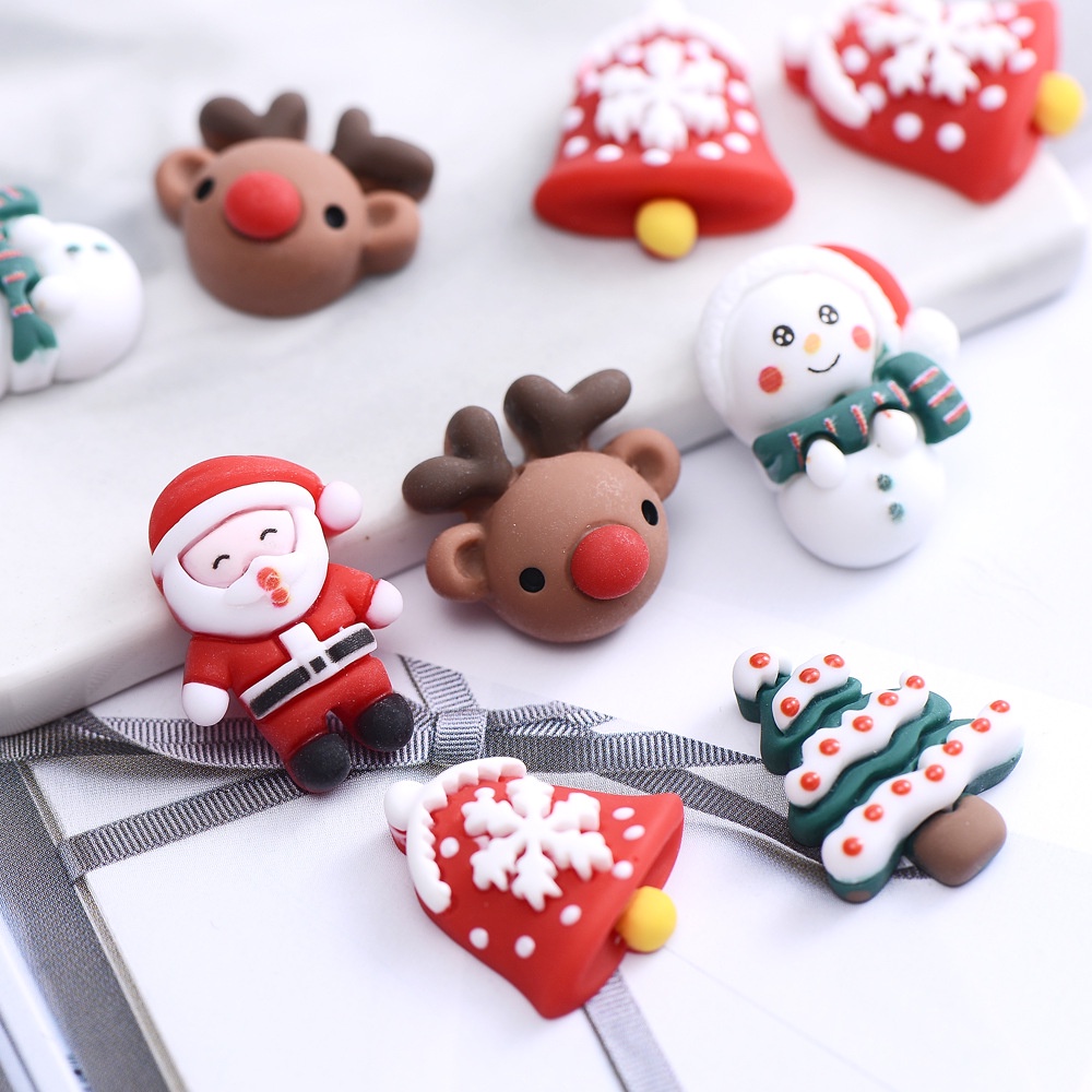 Set 10 Dây Buộc Tóc Trang Trí Giáng Sinh Năm Mới