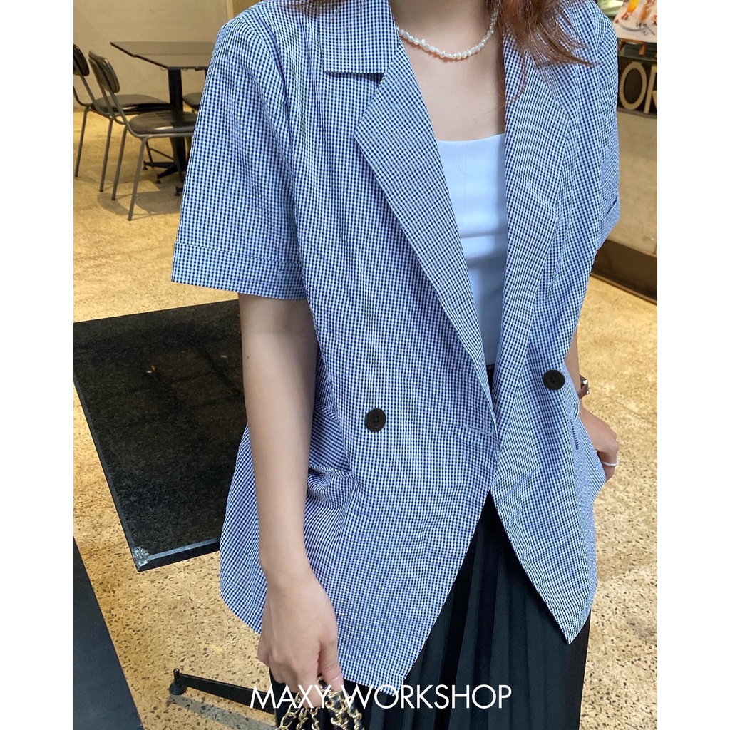 Tổng hợp áo blazer tay ngắn short blazer Maxy Workshop