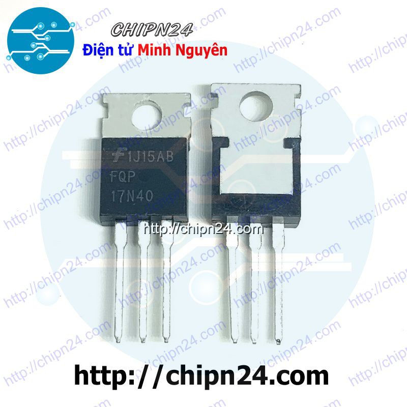 [1 CON] Mosfet 17N40 TO-220 17A 400V Kênh N (FQP17N40)