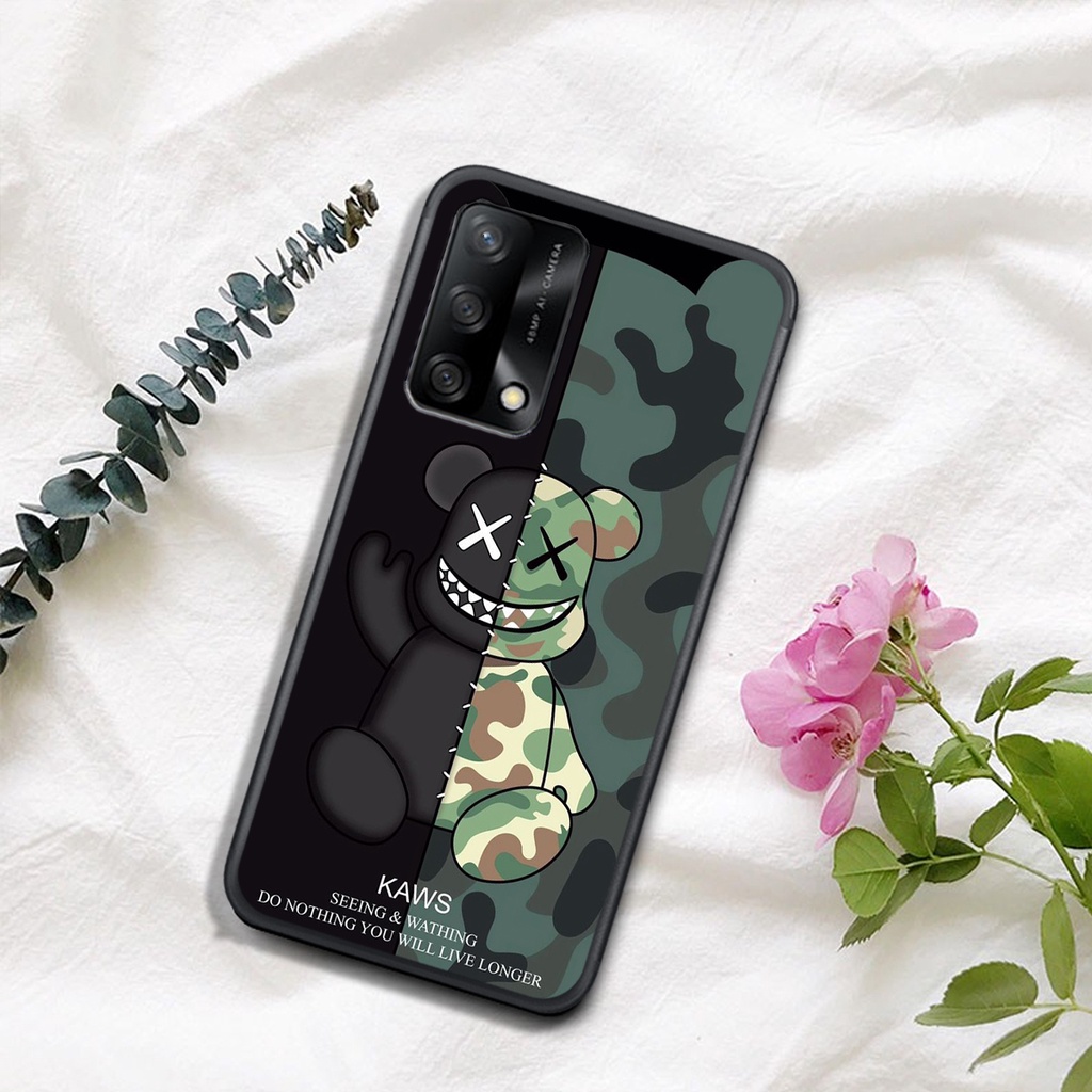 ỐP OPPO A54 4G - OPPO A54 5G - A55 4G - A55 5G - A74 - A94   , In Hình Gấu Robot họa tiết L-V màu sắc cực đẹp.