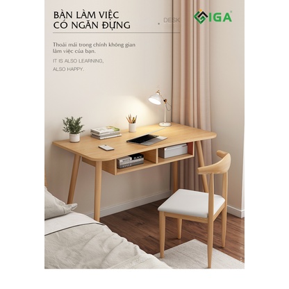 Bàn làm việc, bàn học có ngăn kéo phong cách hiện đại thương hiệu IGA. GP185
