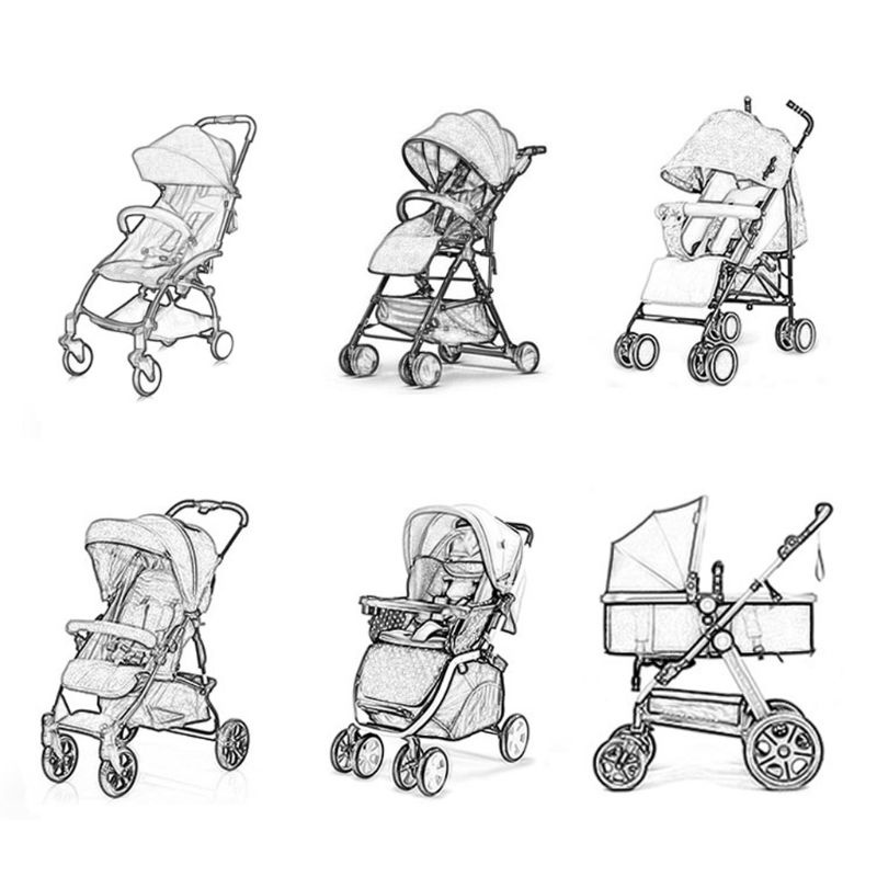 Lưới Chống Muỗi Thoáng Khí Gắn Xe Đẩy Em Bé