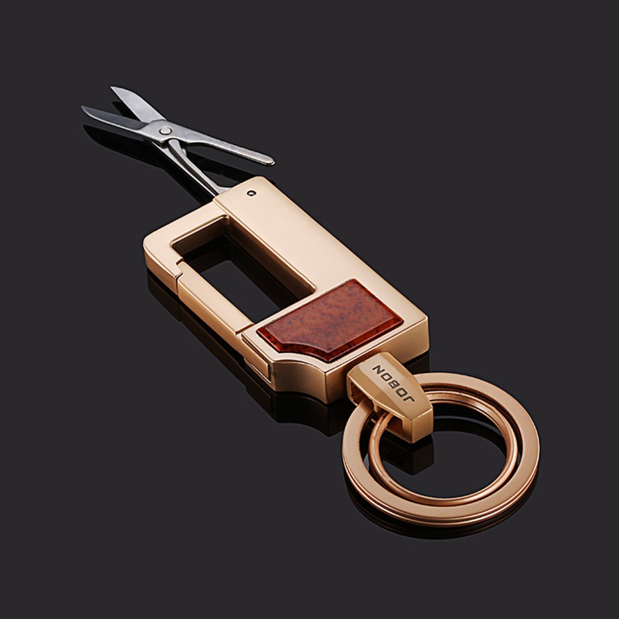 Móc khóa Ô tô xe máy cao cấp JOBON đa năng JB13 (kèm kéo mini)