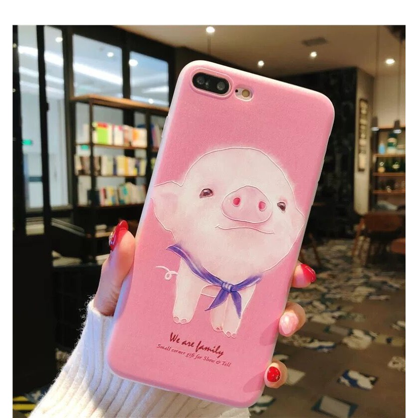 Ốp iphone-Heo và Thỏ dễ thương VM073-6/6s-6p/6sp-7/8-7p/8p-x/xs-xs max-11-11proma | BigBuy360 - bigbuy360.vn