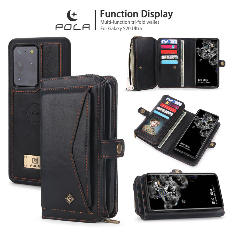 Bao Da Có Ngăn Đựng Thẻ Tiện Dụng Cho Samsung Note 20 Ultra / Note 10 / Note 9 | BigBuy360 - bigbuy360.vn